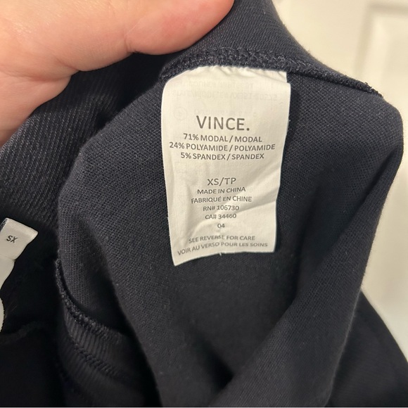 Vince Textured Ponte Legging, Navy‎ Blue XS - Picture 6 of 6